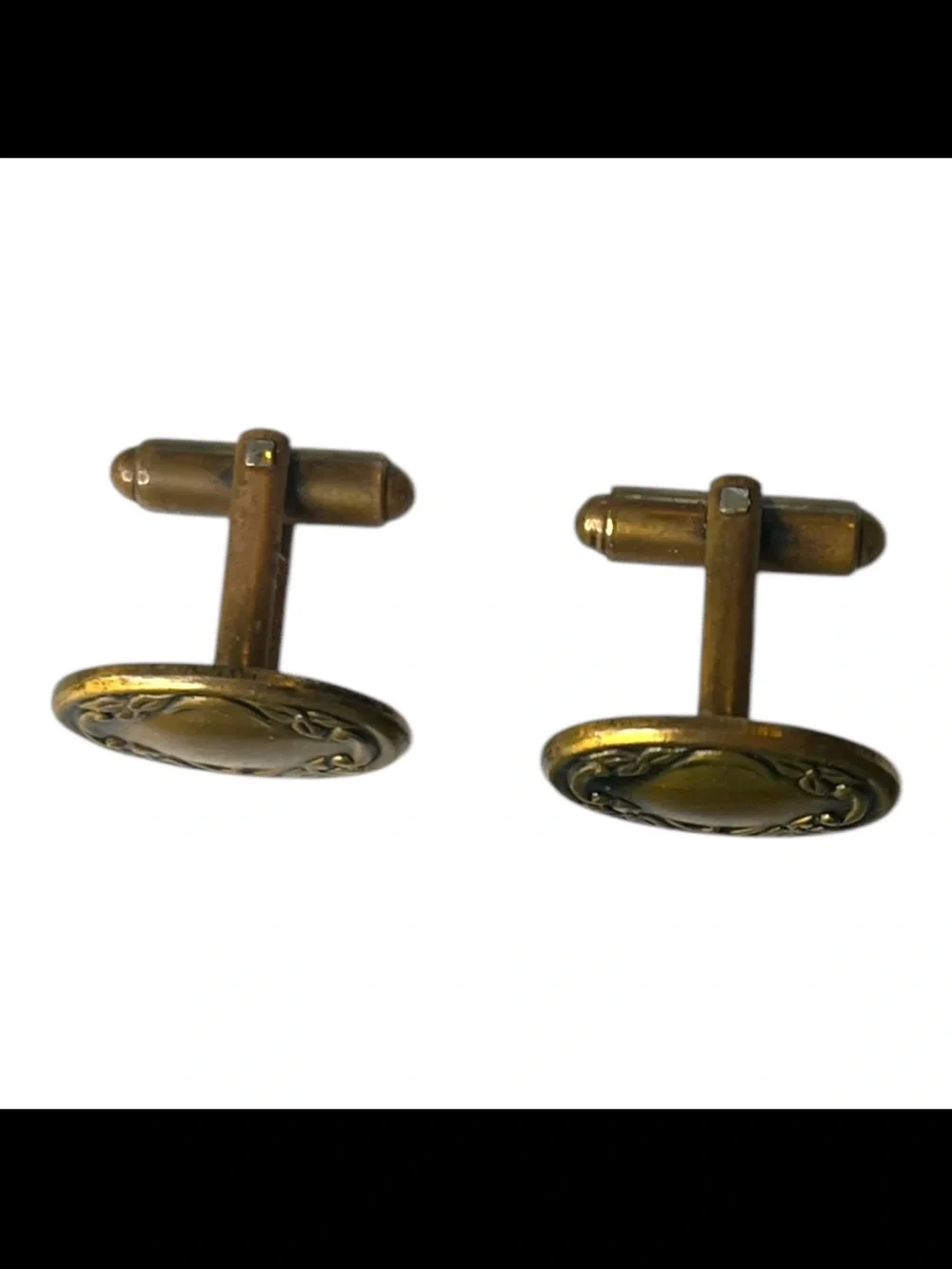 Shields 50s Vintage Fifth Avenue Gold Tone Cuff Links